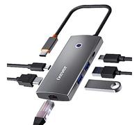 IXEVER USB C Hub, 6 in 1 USB Type C Hub with GLAN