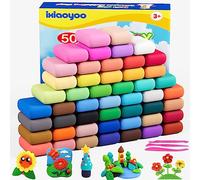 Ixiaoyoo Air Dry Clay, 50 Colors Modelling Clay for Kids, DIY Molding Magic Clay with Tools, Ultra Light Soft & Non-Sticky for Creative Play and Learning, Toys Gifts for Boys Girls