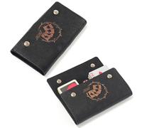 IXIGER Playing Card Case, Leather Playing Card Box Put 2 Decks & 5 Dice Inside, for UNO Game Tarot Cards & More
