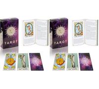 IXIGER Tarot Cards Deck with Guidebook,78 Classic Tarot Cards Deck Standard Size 4.75" x 2.76",Riginal Tarot Card Decks for Beginners and Expert,Future Telling Cards Game. (Pack of 2)