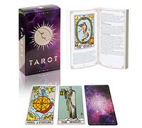 IXIGER Tarot Cards for Beginners with Guidebook, 78-Card Purple Starry Tarot Cards Deck, Classic Major & Minor Arcana Cards for Personal Readings, Learning, Reflection and Gifts, 4.75 x 2.76 in