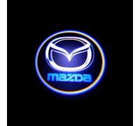 IXITAB 2/4 Pcs Car Door Light Projector for Mazda 2/Mazda 3/Mazda 5/Mazda 6, HD/Ultra-Bright LED Welcome Step Light, Courtesy Atmosphere Interior Light,B Four-Mazda 6