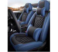 IXITAB Car Seat Covers Accessories Suitable for Honda Capa/Clarity PHEV/Clarity Fuel Cell/Crossroad/Grace/Concerto Waterproof Leather, 5 Seater Car Seat Cover, Black Blue Luxury