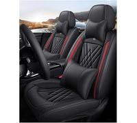 IXITAB Car Seat Covers Universal Set for Seat Alhambra Altea Ibiza 6L 6J Leon Mk2 Mk3 Toledo Ateca Arona Car Accessories, Black/Red Luxury