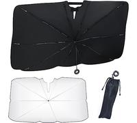 IXITAB Car Windshield Sun Shade Umbrella For Mercedes Benz AMG GLC SUV Coupe 200 200d 220d 260 300, Car Sun Shade Windscreen, Windshield Sun Shade, Block UV Rays, Foldable(140cm × 80cm)