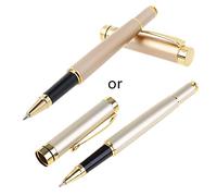 Ixkbiced Luxury Metal Ballpoint Pen Signature Black Ink Gel Pens Stationery Office Supplies Business Gifts