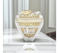 IXMLDAXD 57th Rugby Championship Ring Super Bowl KC Champions Wooden Gift Box Collectible Memorabilia