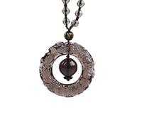 IXMLDAXD black obsidian necklace, Ice Obsidian Circle PIXIU Necklace Pendant Jade Pendant Jade Jewelry Fine Jewelry With Beads Chain