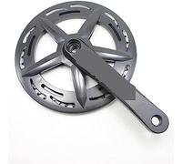 IXMLDAXD crank, Mountain Bike Crankset 46T Aluminum Alloy MTB Bicycle Crank Sprocket Square 6/7/8 Speed Crank Fluted Disc Parts