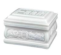 IXMLDAXD Cremation urn， High-end White Jade Longevity Boxes, Urns, Dragon Palace, Unisex Funeral Supplies Millennium unchanged(B)