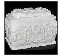 IXMLDAXD Cremation urn， High-end White Jade Longevity Boxes, Urns, Dragon Palace, Unisex Funeral Supplies Millennium unchanged