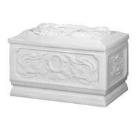 IXMLDAXD Cremation urn， High-end White Jade Longevity Boxes, Urns, Dragon Palace, Unisex Funeral Supplies Millennium unchanged(A)