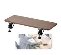 IXMLDAXD Keyboard Tray， Ergonomics Desk Extender Shelf Folding Keyboard Tray, Punch-Free, for Office Desk/Computer Elbow Arm Support Pad(Walnut,55 * 25Cm)