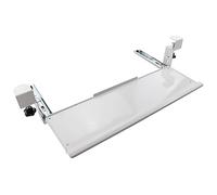 IXMLDAXD Keyboard Tray， Keyboard Slider for Desk, Sliding Tray Black/White, Pull-Out Drawer, for Storage Under The Table(White)