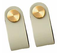 IXMLDAXD Mailbox， Cabinet Handle Knobs,Leather Handle, 2 pcs Modern Style Furniture Wardrobe Drawer Door Handles Cabinet Knobs, Leather Door Knobs Dresser Drawer Pulls Furniture Handle Hardware(Gray)