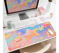 IXMLDAXD Mouse pad， Cartoon Candy Stars Mat with Stitched Edges,Non-Slip Base Keyboard Mousepad for Home Office Gaming Work(600x400x2mm)
