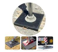 IXMLDAXD outrigger pads, Landing Pad RV Jacks Leveling Pads,Crane Outrigger,Stackable Truck with Rope Handle, Helps Prevent from Sinking(30x30x3cm/11.81x11.81x1.18in)