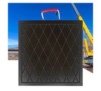 IXMLDAXD outrigger pads, RV Jack Pads with Rope Handle,Heavy Duty Outrigger Pad Stabilizing for Crane Wrecker Tow Truck Service(30x30x4cm/11.81x11.81x1.57in)