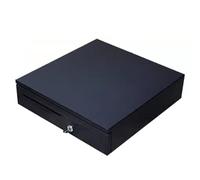 IXMLDAXD Supermarket cashier box， Small Square Money Drawer Cash Register with Fully Removable Tray 5 Bill/4 Coin(Noir)