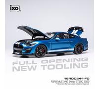 IXO 1:18 scale 2022 Ford Mustang Shelby GT 500 metallic blue With Opening Parts