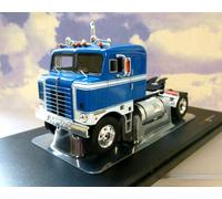 IXO 1/43 1950 KENWORTH BULLNOSE TRUCK/TRACTOR/CAB BLUE WITH WHITE STRIPES TR154
