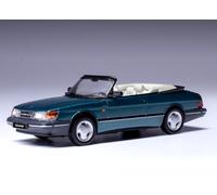 IXO 1/43 DIECAST 1991 SAAB 900 OPEN CABRIOLET CABRIO DARK METALLIC GREEN CLC578