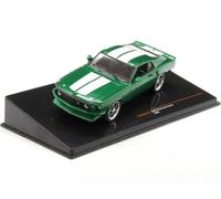 1:43 IXO Ford Usa Mustang Coupe Custom 1969 Green Met White CLC530N.22 Model