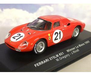 IXO 1/43 NART FERRARI 250LM #21 WINNER 1ST LE MANS 1965 M.GREGORY/J.RINDT LM1965