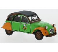 1:43 IXO Citroen 2Cv Deuchie Association 1984 Green Orange CLC374N Model