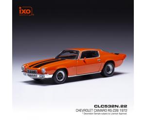 IXO CLC532 Chevrolet Camaro Z28 Orange 1970 Die Cast Model Car IXO CLC532