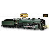 IXO Collections 1:32 IXO Steam Locomotive 141R with Tender SNCF WB Model Building, Standing Model Building, High-Quality Kit, Model Kit, Light Function, Sound Function, Construction Kit