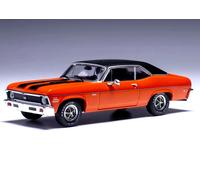 IXO DIECAST 1/43 1971 CHEVROLET CHEVY NOVA SS IN ORANGE & BLACK CLC596