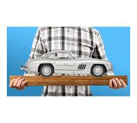 Ixo (Parent) Mercedes 300 Sl Silver 1/8 Scale Full Metal Kit