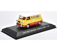 Ixo NET0033-FIAT 600 Van 1962 Italian Mineral Water Santa Clara - Scale: 1:43