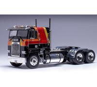 IXO DIECAST 1/43 1993 FREIGHTLINER FLA TRUCK CAB/TRACTOR BLACK RED STRIPES TR215