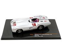 Ixo - W196 R Stromlinie Monza GP 1955 Mercedes Benz Model Vehicle, GTM122, Silver, 1:43 Scale