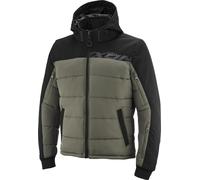 Ixon Aspen waterproof Motorcycle Textile Jacket, black-green, size 2XL for Men