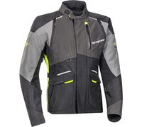Ixon Balder Motorcycle Textile Jacket, black-grey-yellow, size M for Men