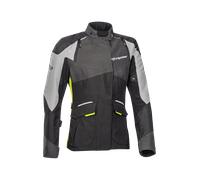 Ixon Balder Damen Motorcycle Textile Jacket, black-grey-yellow, size XS