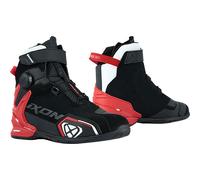 Ixon Bull 2 Waterproof Motorcycle Urban All-Season Boots - Black / White / Red