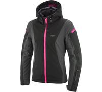Ixon Burning Ladies Motorcycle Textile Jacket, black/grey/pink, size XS