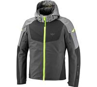 Ixon Burning Waterproof Motorcycle Motorbike Jacket - Grey/Black/Bright Yellow