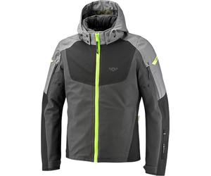 Ixon Burning waterproof Motorcycle Textile Jacket, grey/black/yellow, size M