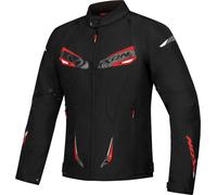 Ixon Caliber Waterproof Motorcycle Textile Jacket, black/white/red, size M