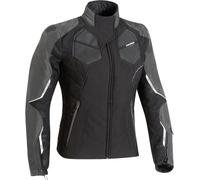 Ixon Cell Ladies Motorcycle Textile Jacket, black-grey-white, size S for Women