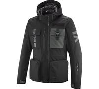 Ixon Darkrise waterproof Motorcycle Textile Jacket, black-grey, size M for Men