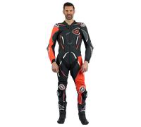 Ixon Demonio MC Leather Suit Black/Red/White4XL Black,Red,White