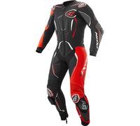 Ixon Demonio One Piece Motorcycle Leather Suit, black-white-red, size 4XL for Men