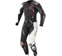 Ixon Demonio One Piece Motorcycle Leather Suit, black/white/red, size M