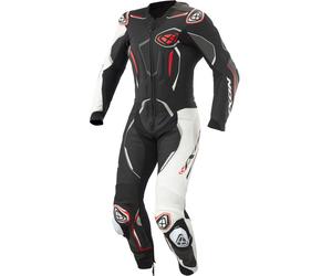 Ixon Demonio One Piece Motorcycle Leather Suit, black-white-red, size XL for Men
